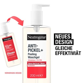 Neutrogena Anti-Blemish+ exfoliační čisticí gel, 200 ml (1 balení)