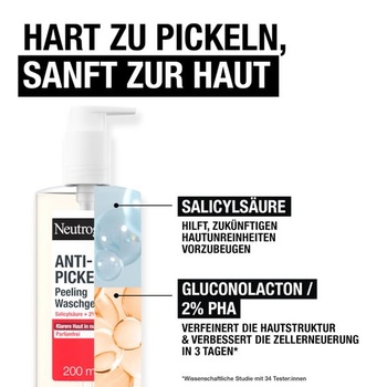 Neutrogena Anti-Blemish+ exfoliační čisticí gel, 200 ml (1 balení)