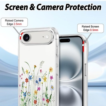 Průhledný kryt na telefon kompatibilní s iPhone 17 Air 6,5 palce 2025, ultratenký silikonový TPU