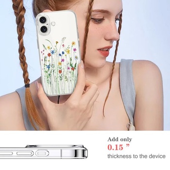 Priehľadný kryt na telefón kompatibilný s iPhone 17 6,3 palca 5G 2025, ultratenký silikónový