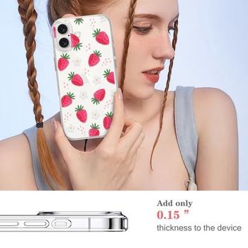 Průhledný kryt na telefon kompatibilní s iPhone 17 6,3 palce 5G 2025, ultratenký silikonový