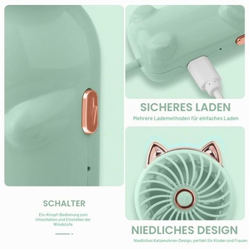Dobíjací mini USB ventilátor JYPS