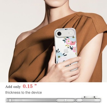 Průhledný kryt na telefon kompatibilní s iPhone 17 Air 6,5 palce 2025, ultratenký silikonový