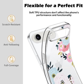 Průhledný kryt na telefon kompatibilní s iPhone 17 Air 6,5 palce 2025, ultratenký silikonový