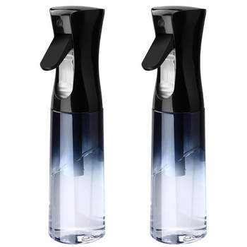 2 ks 300ml fľaštičky s rozprašovačom, čierno-modrý gradient