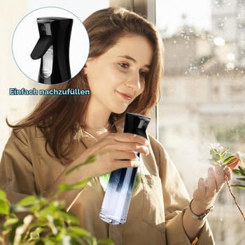 2 ks 300ml fľaštičky s rozprašovačom, čierno-modrý gradient