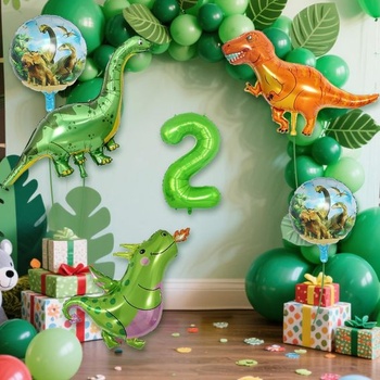 Dinosaurie balóniky pre 2ročné deti, 6 kusov dinosaurích balónikov, héliové balóniky s dinosaurými balónikmi