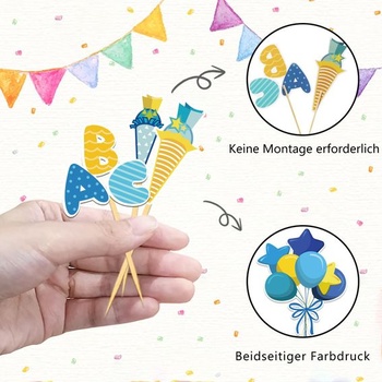 20 kusov ozdôb na torty pre začiatok školského roka, ozdoby na torty pre chlapcov začínajúcich školské