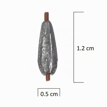 Súprava rybárskych olov Olivette Inline 9x1g – Závažie na olova - Rybárčenie s olovom
