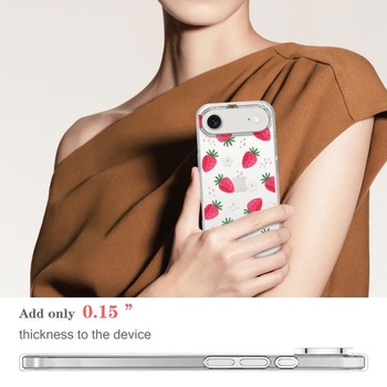 Priehľadný kryt na telefón kompatibilný s iPhone 17 Air 6,5 palca 5G 2025, ultratenký silikónový