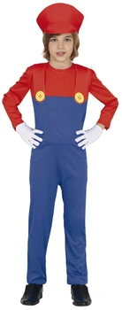 Chlapčenský kostým Super Mario s čiapkou M-L