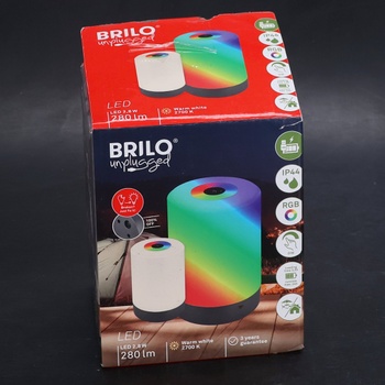 Briloner - Bezdrôtová stojacia lampa Riffle, dotyková, stmievateľná, pamäťová funkcia, stojacia lampa