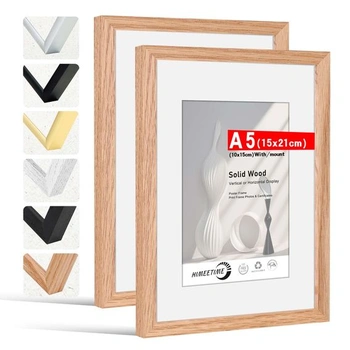 HIMEETIME® 2x rámy na obrazy DIN A5 15x21 cm, vyrobené z…