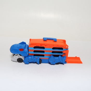 Prepravné vozidlo s dinosaurami - 3 v 1 autíčko s vyhadzovacím mechanizmom, skladacia prenosná dráha pre