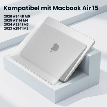 Puzdro BlueSwan pre MacBook Air 15 palcov 2026-2022 M5-M2, priehľadné matné priesvitné MacBook Air 15