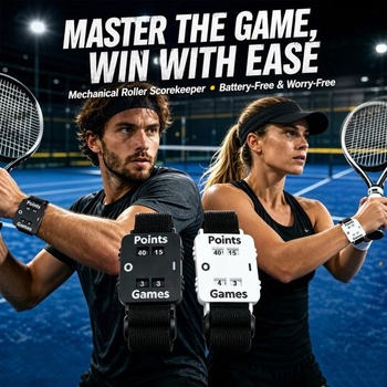 Sada 2 náramkov s počítadlom skóre na tenis, nastaviteľný náramok s počítadlom skóre, záznamník