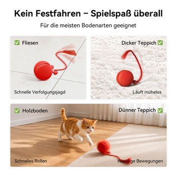 Interaktívna elektrická hračka pre mačky Cheerble - Wicked Ball MiniTail
