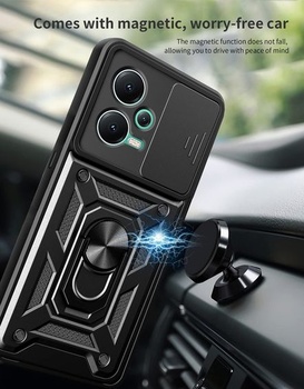 Puzdro ESTH® pre Xiaomi Poco X5/Redmi Note 12 s posuvným krytom fotoaparátu [Ochrana fotoaparátu]