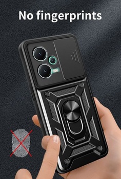 Puzdro ESTH® pre Xiaomi Poco X5/Redmi Note 12 s posuvným krytom fotoaparátu [Ochrana fotoaparátu]