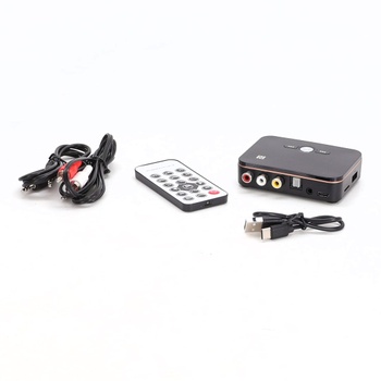 VOANZO Bluetooth adaptér 2 v 1 Bluetooth 5.0 vysílač + přenosný a dobíjecí Bluetooth přijímač Šest