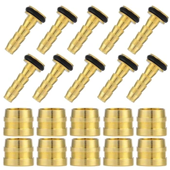 10 sád olív a vložných kolíkov pre hydraulické brzdové hadice, olív a vložiek do zaslepovacích