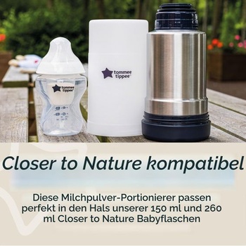 Dávkovač mléčného prášku Tommee Tippee, nádobky na dětské mléko v prášku, balení 6 kusů, pojme osm