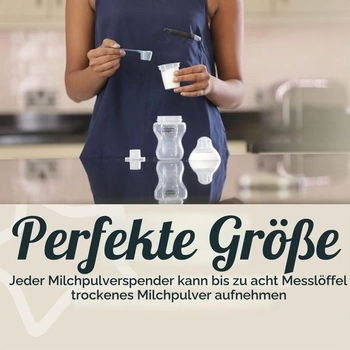 Dávkovač mliečneho prášku Tommee Tippee, nádobky na detské mlieko v prášku, balenie 6 kusov, pojme osem