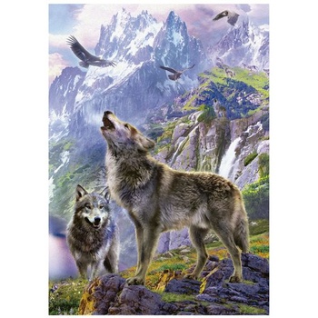 Educa - 500dílné puzzle pro dospělé | Vlci v horách, 500dílné puzzle pro dospělé a děti od 11 let,