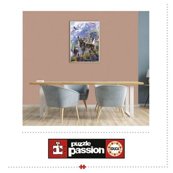Educa - 500dílné puzzle pro dospělé | Vlci v horách, 500dílné puzzle pro dospělé a děti od 11 let,