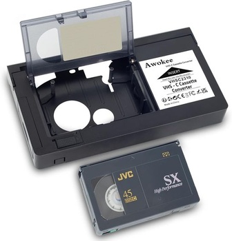 Kazetový adaptér VHS-C kompatibilný s videokamerami JVC a VHS-C, kazetový konvertor Panasonic (nie je