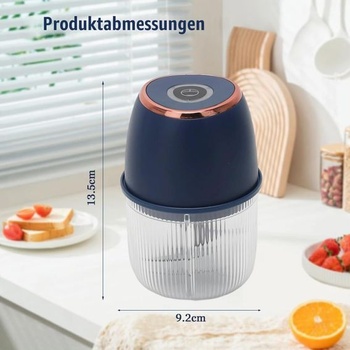 Elektrický kuchynský sekáčik Yuragim, prenosný sekáčik na cibuľu 350 ml, mini sekáčik, dobíjací