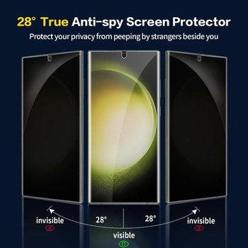 [2 ks] Ochranné tvrdené sklo proti špionážnemu pádu pre Samsung Galaxy S23 Ultra 5G, vysoká
