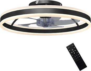 Stropný ventilátor Homcom B31-646V00BK