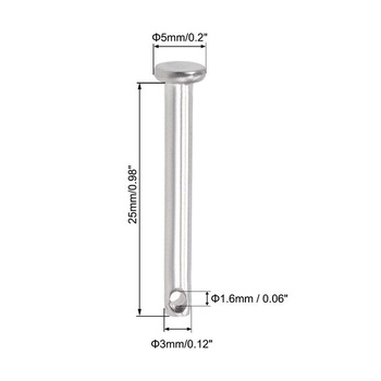 Mapa zdrojů 4 kusy závlačky vidlicový kolík jeden otvor 3mm x 25mm závlačka plochá hlava z nerezové