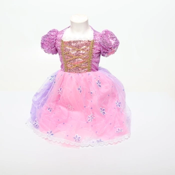 HEYOUTH 8dílná sada princeznovských šatů pro dívky, karnevalový kostým, ledová královna, kouzelná