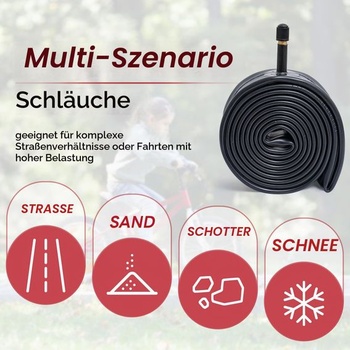 Stlštená duša kolesa 14x1,75/2,25,14 palca AV32mm (jedna)