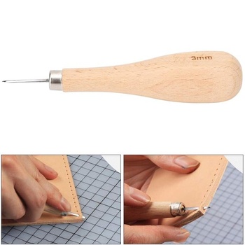 Oceľové šidlo na koži Fdit 3 mm