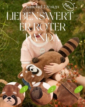 Vyhřívací polštářek z třešňových pecek Little Panda do mikrovlnné trouby | Polštářek z třešňových