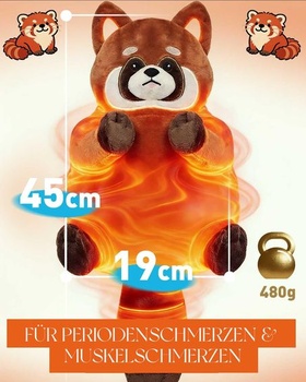 Vyhrievací vankúšik z čerešňových kôstok Little Panda do mikrovlnnej rúry | Vankúšik z čerešňových