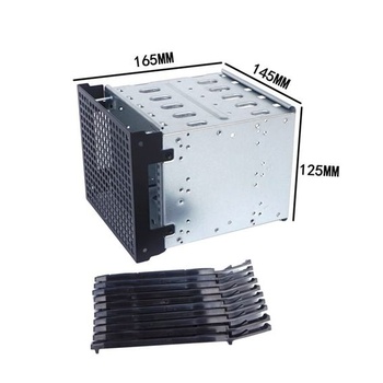 Priehradka na pevný disk, priehradka na pevný disk SATA z 5,25 palca na 5 x 3,5 palca, kryt pevného