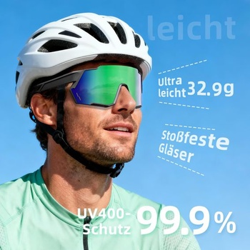 Športové slnečné okuliare, polarizované cyklistické okuliare, ultraľahké, nastaviteľné nosné opierky,