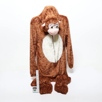 Karnevalový kostým Opičák Foxxeo hnedý XXL