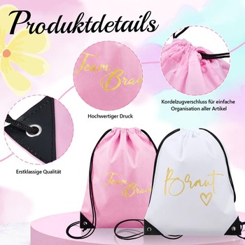 Sada doplňků na rozlučku se svobodou BBTO 33 pro ženy, svatba, bílá, růžová 8