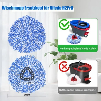 3 náhradné hlavice mopu pre Vileda H2PrO
