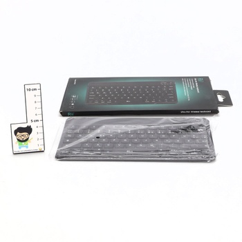 Bluetooth klávesnica Rii pre tablety, prenosná tenká klávesnica s nožnicovým mechanizmom, dobíjacia,