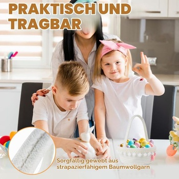 Prázdny darčekový kôš, prázdny darčekový kôš s uchom, opakovane použiteľné darčekové koše, tkaný kôš na