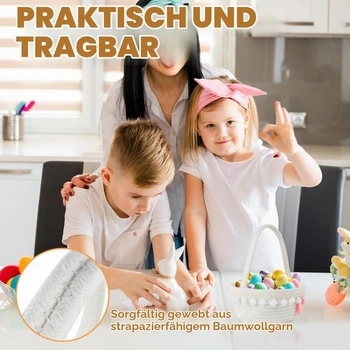 Prázdný dárkový koš, prázdný dárkový koš s uchem, opakovaně použitelné dárkové koše, tkaný koš na