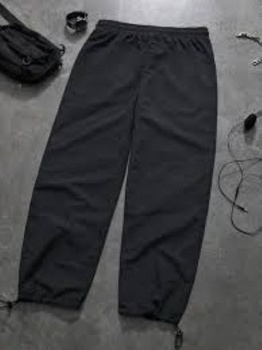 Pánske nohavice Povaxpo regular fit čierna 6XL