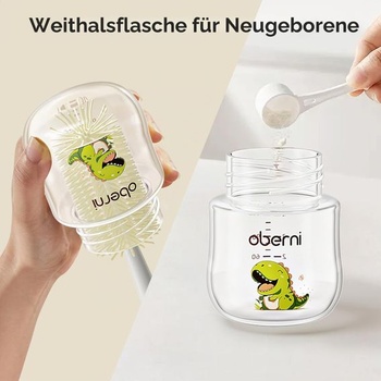 Oberni dojčenské fľaštičky 120 ml / 4 oz s pomalým prietokom pre novorodenca od 0 mesiacov, dojčenská