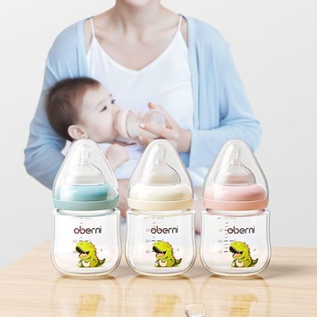 Oberni kojenecké lahvičky 120 ml / 4 oz s pomalým průtokem pro novorozence od 0 měsíců, kojenecká